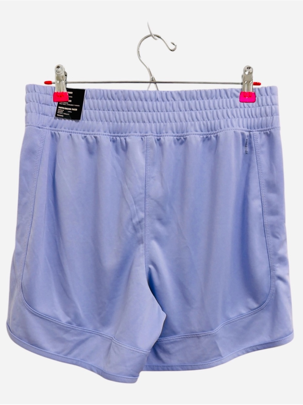 Adidas Women's Pacer Essentials Knit High-Rise Shorts 5” Lavender JC9582 Size M - Picture 7 of 10